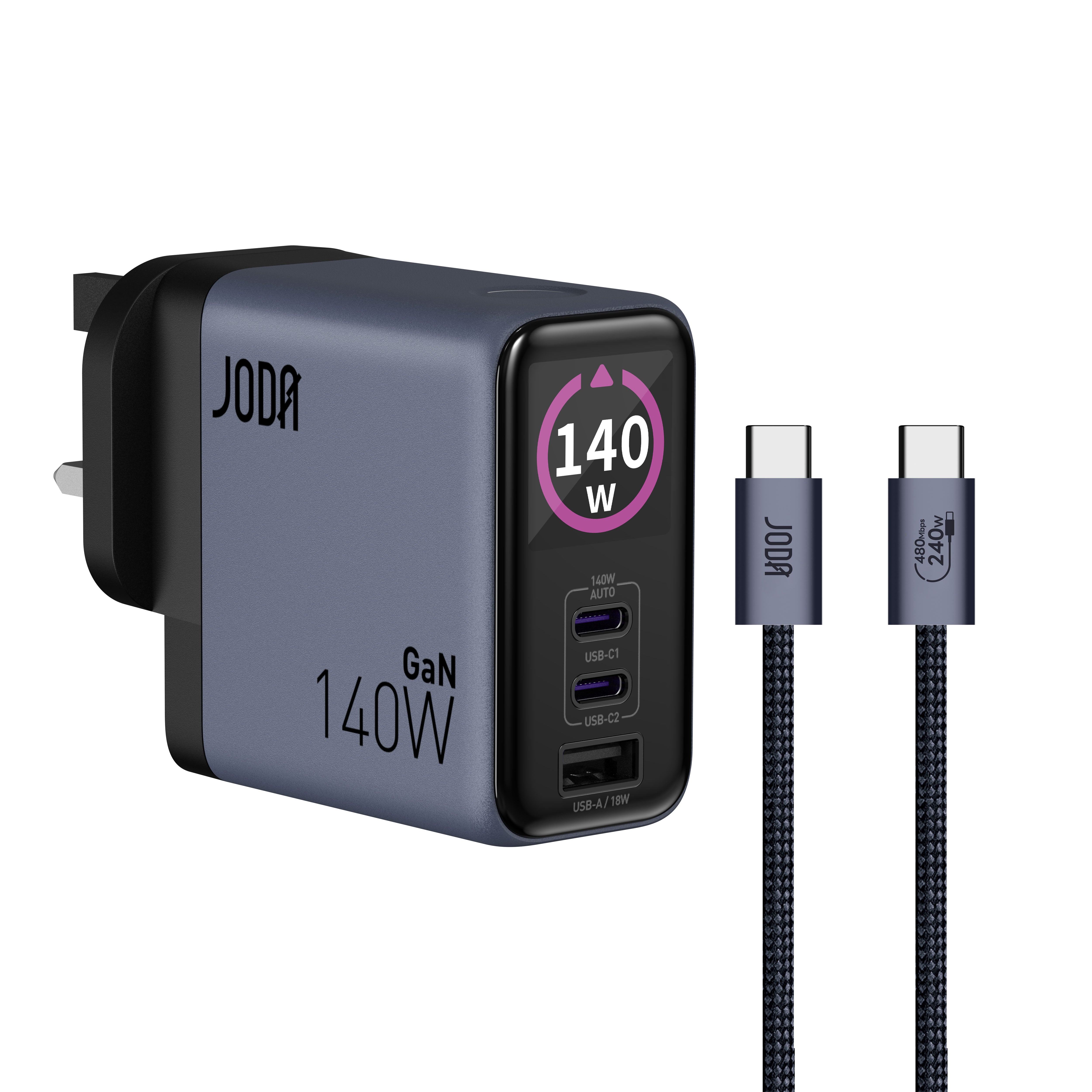 JODA VoltLux 140 140W USB-C GaN Wall Charger